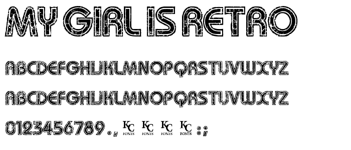 My Girl Is Retro font